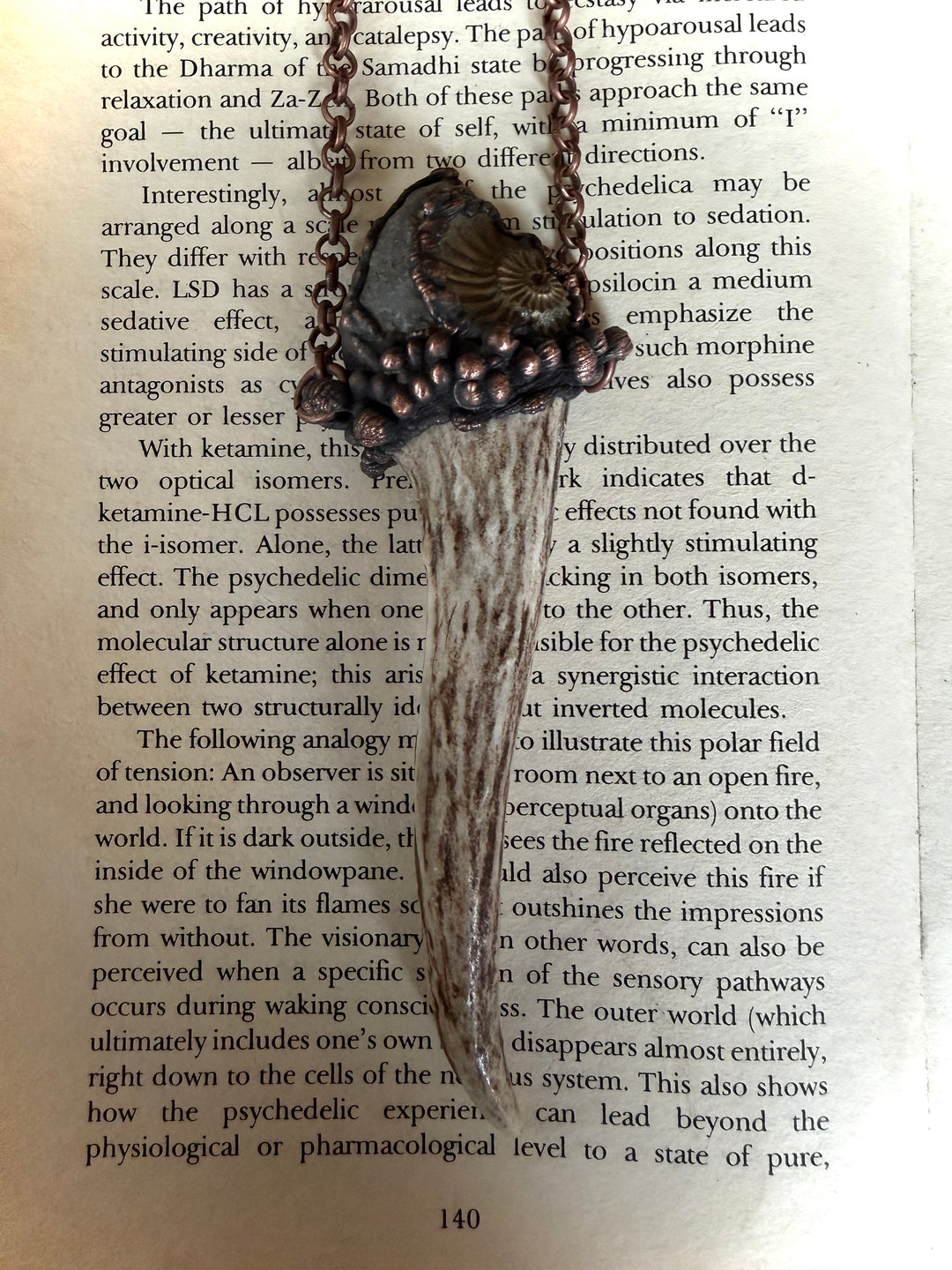 The Cycles of Life Talisman // Deer Antler, Ammonite Negative 𓆃