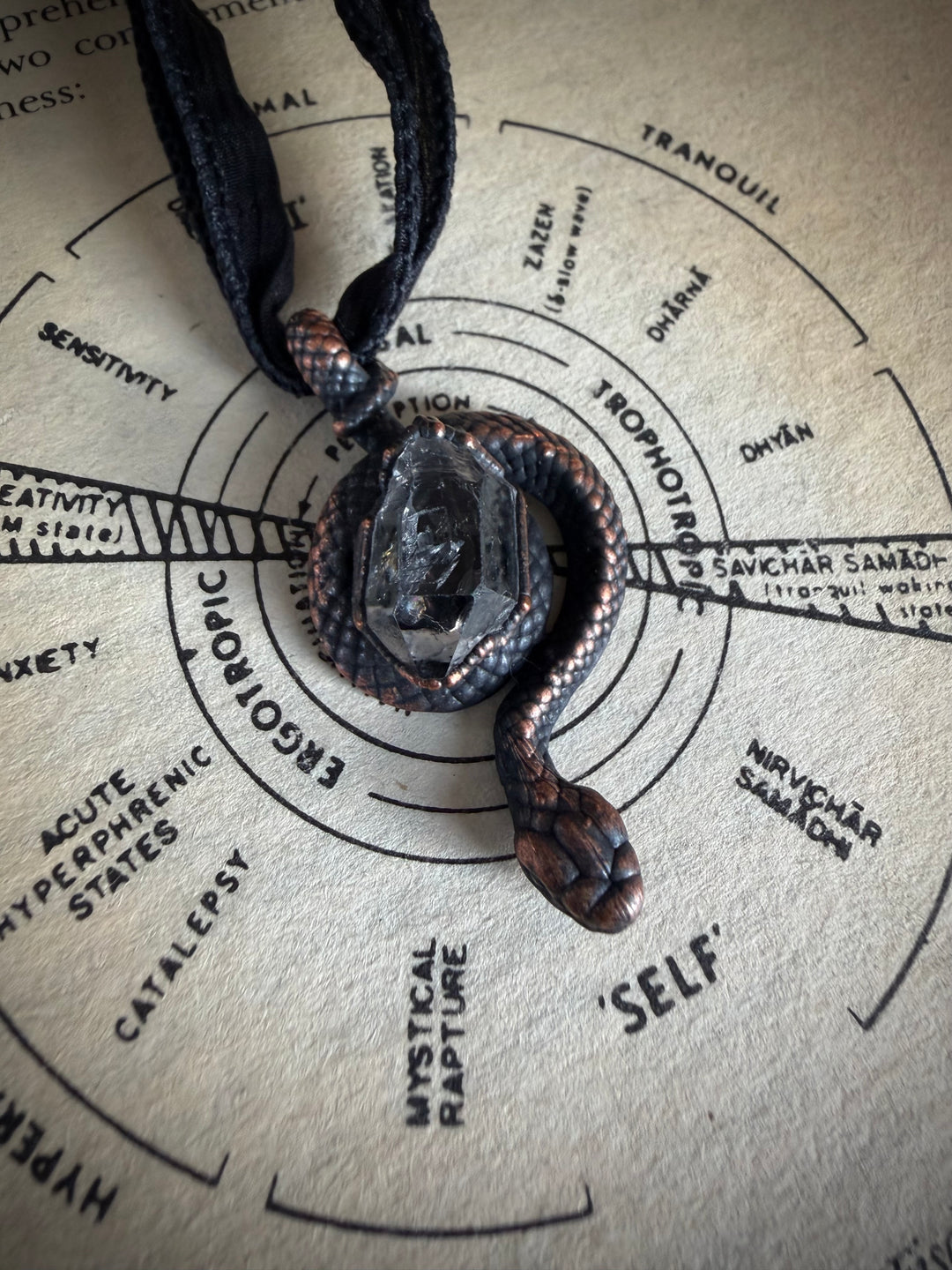 The Serpent Amulet // Herkimer Quartz
