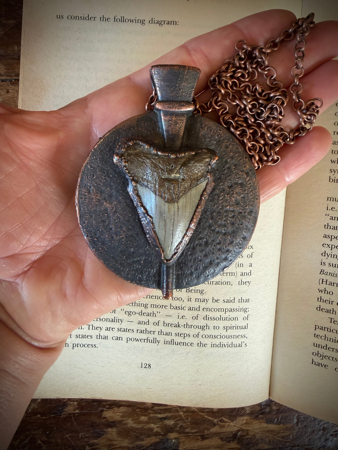 The Ancient Secrets Talisman //  Megalodon Tooth  𓆃
